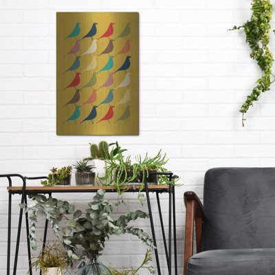 «Mid Century Modern 8» par Gary Williams, art mural en métal de luxe, 24 po x 36 po