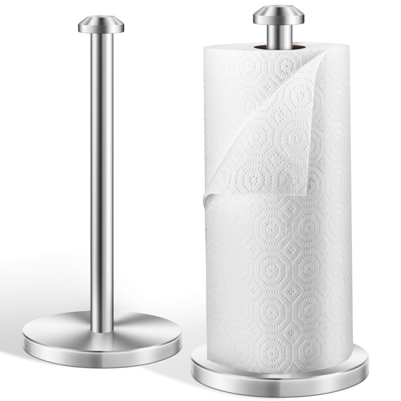 Stainless Steel Paper Towel Holder, Silver