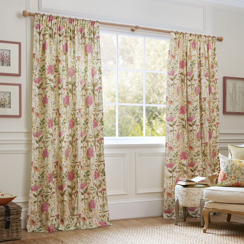 Delamere 100% Cotton Room Darkening Curtain Panel Pair, 72cm Width x 117cm Drop