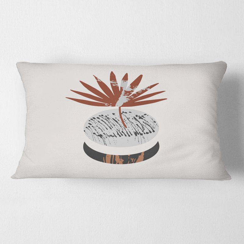 Housse et insert de coussin rectangulaire lune et soleil