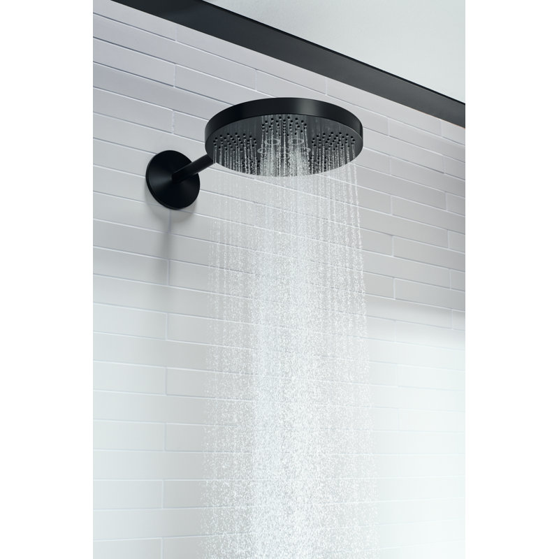 Rain Fixed Shower Head, Matte Black