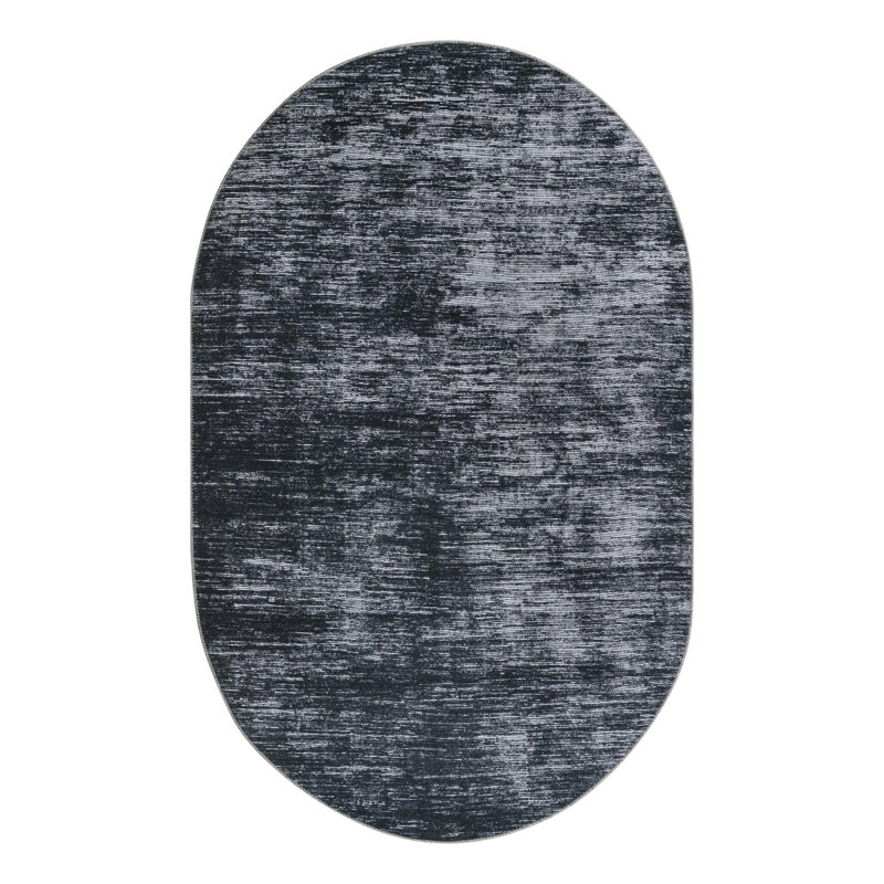 Monroy Chenille Indoor Rug, Oval 5' x 8'