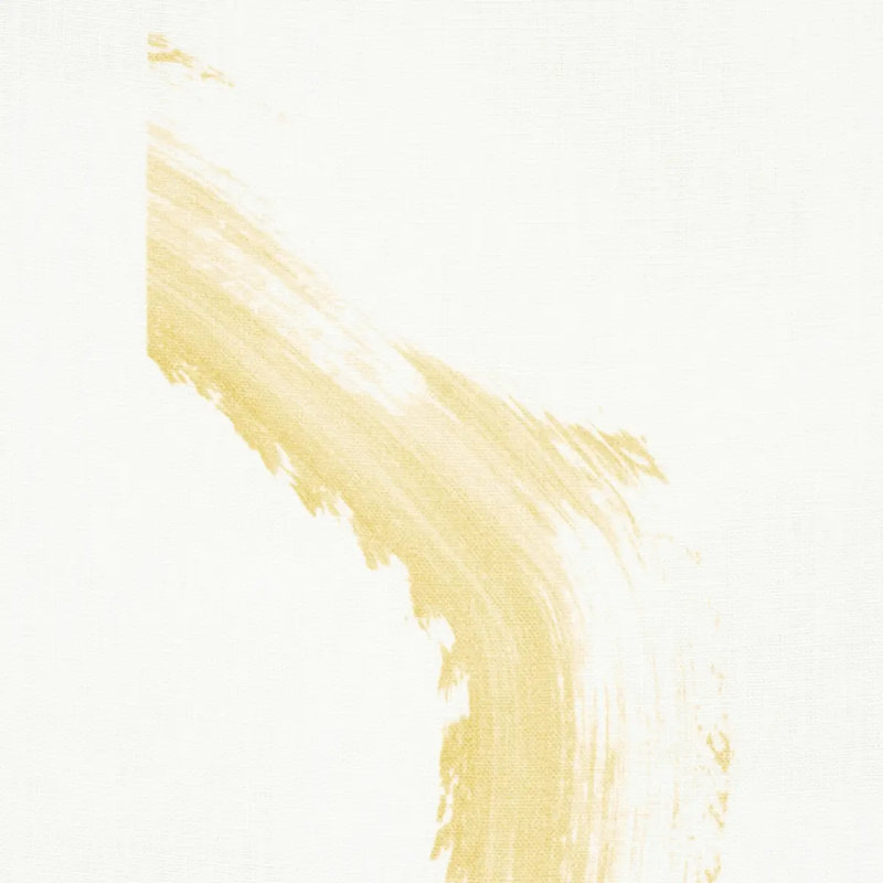 Tissu sépia Schumacher x Caroline Z Hurley, Jaune