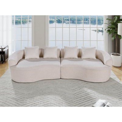 110-inch curved sofa for living room