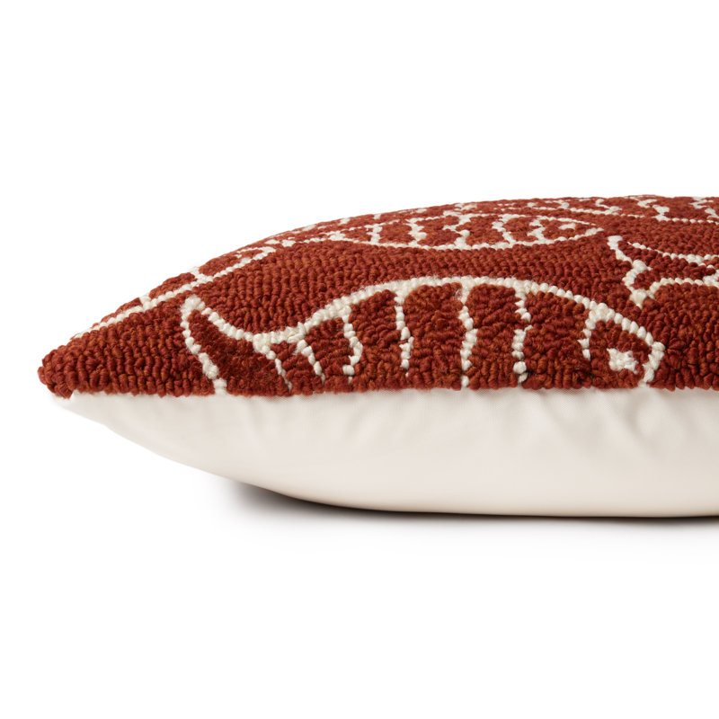  Housse de coussin rectangulaire et insert, Rouge