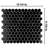 Hudson 1" Hex 11-7/8 " x 13-1/4 " Porcelain Mosaic Floor and Wall Tile-62376022