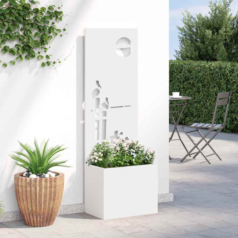 Planter Box, 140cm H x 50cm W x 50cm D, White