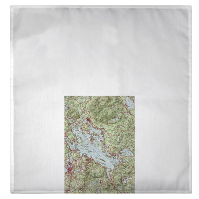 Sigiriya Lake Winnipesaukee Nautical Map Hand Towel