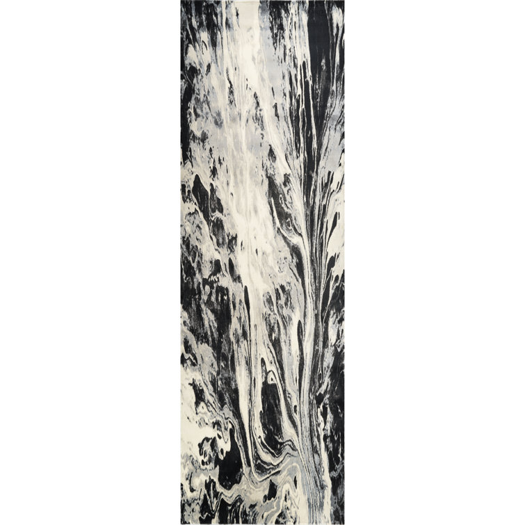 Emaree Finch Machine Woven Abstract Area Rug