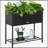 Elevated Planter Box with Rattan Wicker Look-111224553