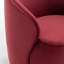 Fauteuil demi-tonneau pivotant en velours Stith-75552396