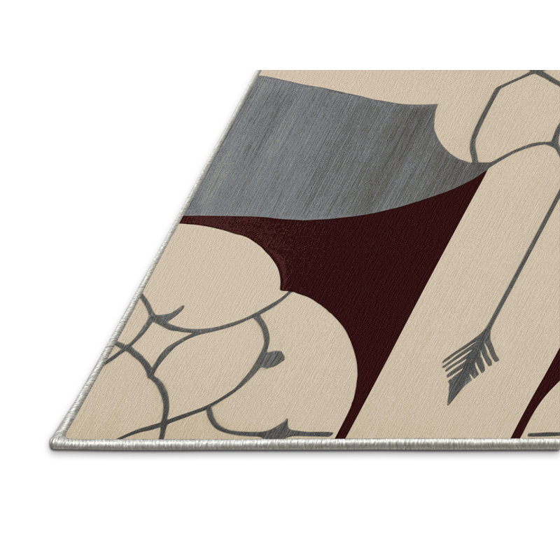 Pattern Reflection Rug, Round 3'