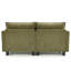 Canapé-lit moderne en chenille vert moderne, canapé compact à 2 places avec deux ports de chargement USB et poches latérales, petit canapé pour chambre, bureau et appartement.-601845444