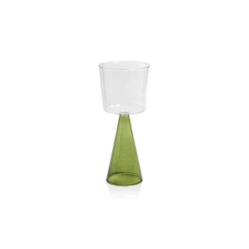 Verres à vin blanc Monticello, ensemble de 4, Vert, 9.81 Oz