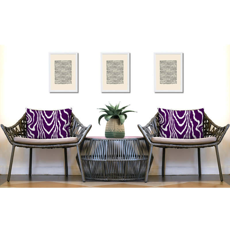 Oreiller réversible intérieur / extérieur Meli, 25x18, Purple