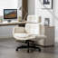 Chaise pivotante avec conception en croix, réglable et roulettes - Tissu doux pour un bureau confortable assis dans un environnement domestique-1226648137