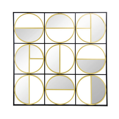Metal Frame Mirror, Contemporary Wall Mirror For Bedroom, Entryway