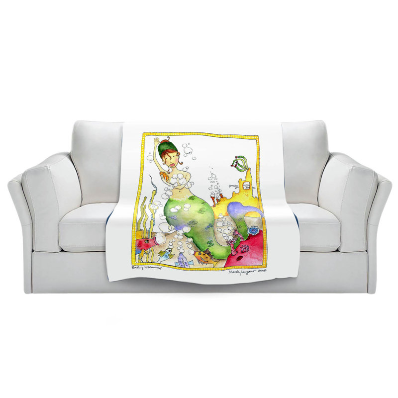  Couverture Bathing Mermaid, 68 po x 80 po
