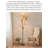 American Vintage-Style Iron & Fabric Floor Lamp-118372812