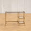 Glass Top Metal Base Writing Desk-1240430816