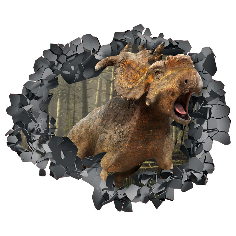 Adhésif décoratif dinosaure, Petit 14 po x 16,8 po