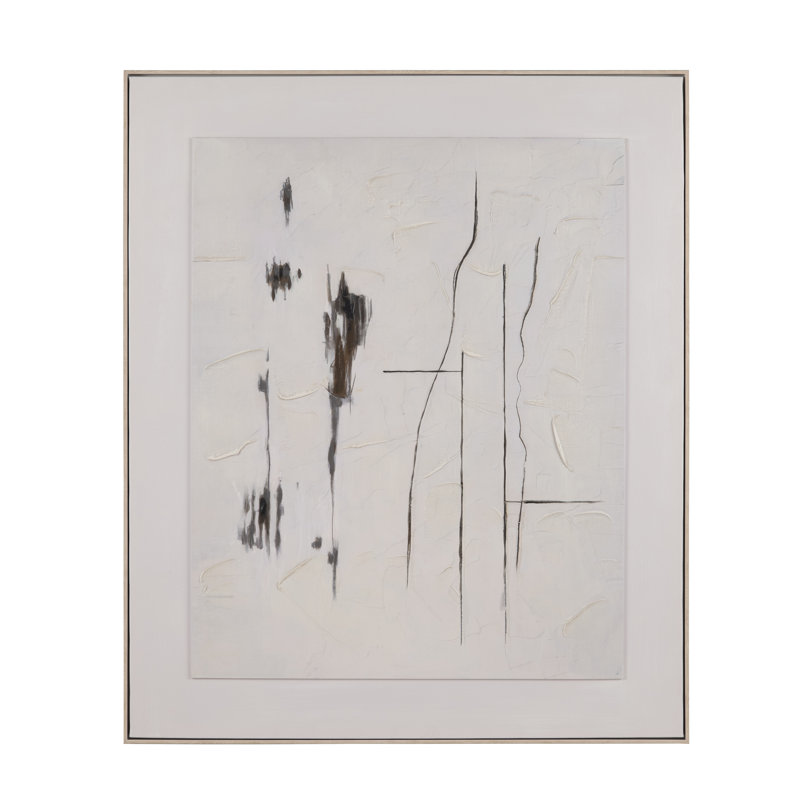 Saxton Abstract Framed Canvas Wall Art