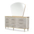 Commode avec miroir St. Charles - gris tourterelle