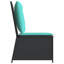 Canapé de patio inclinable Vidaxl