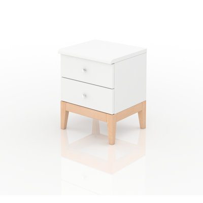 Alyssa 40cm W Solid Wood Bedside Table