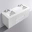 Ensemble de meuble-lavabo mural double 59 po Layla-Mae-567092824