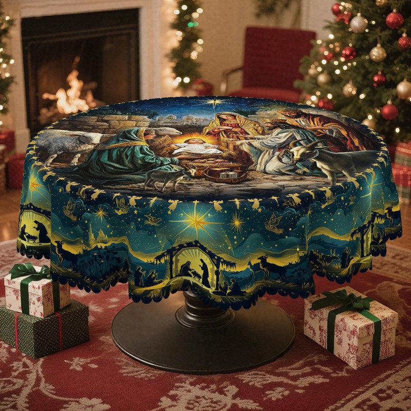 Nappe en polyester lavable foncé foncé