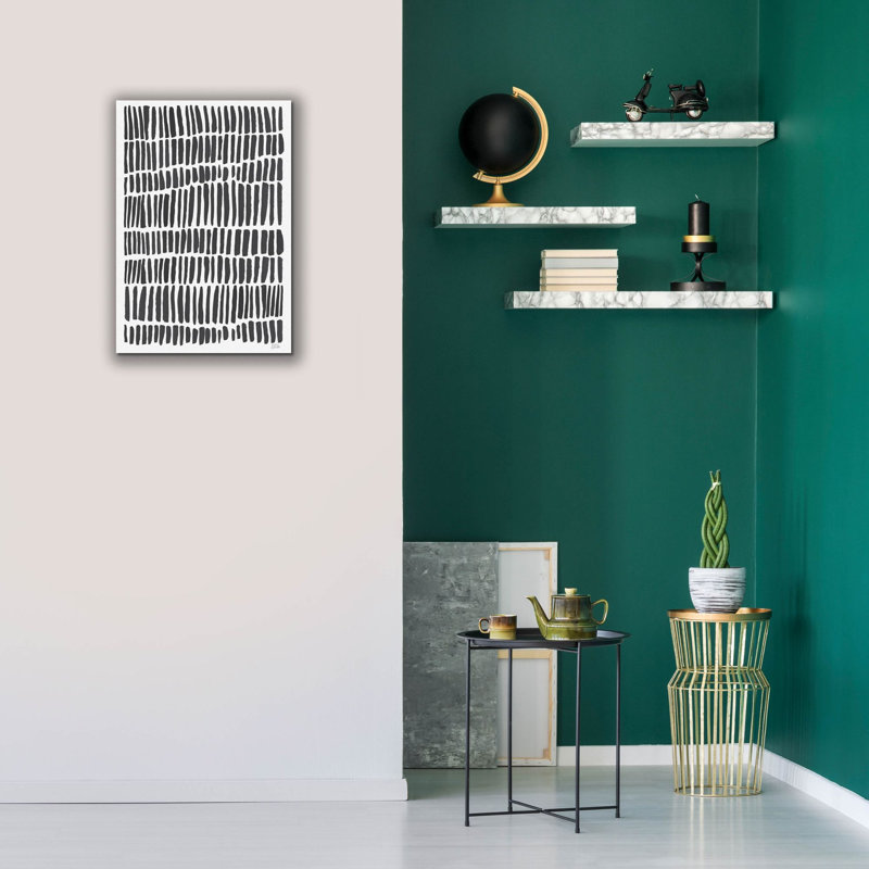 «Strokes Of Luck» par Melissa Averinos, art mural sur toile, H 26 po x l 18 po x P 0,75 po