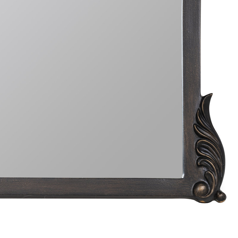 Miroir Aticus, 39 po x 37,75 po, Bronze frotté à l'huile