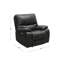 Fauteuil inclinable standard en cuir grainé de 41 po de large Flagg-541991447
