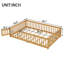 Lit plateforme avec barrière de sécurité et porte de chambre à coucher Iyania Kids-2003664535-2003664239