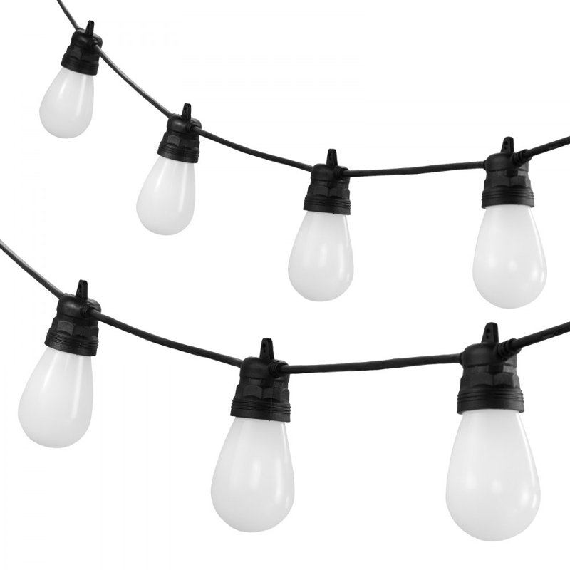 50FT RGB Outdoor String Lights Patio Waterproof Lights with APP Control