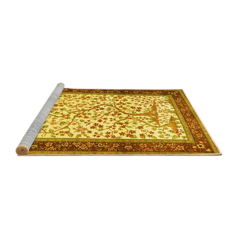 Tapis traditionnels jaunes Traditional 118, Rond 8 pi