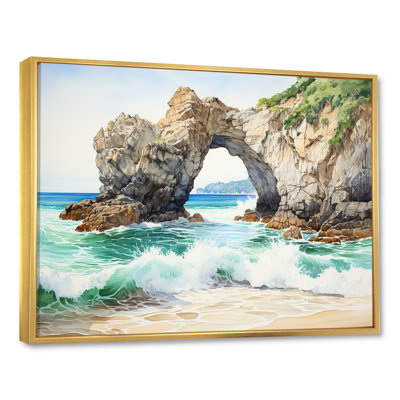 Coastal Rock Arch Beach 1 - Vagues côtières, art mural