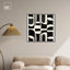 Art abstrait noir sur toile noir-105593517-105593510