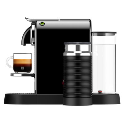 Nespresso CitiZ Original Coffee Pod Machine With Aeroccino Milk Frother by De'Longhi