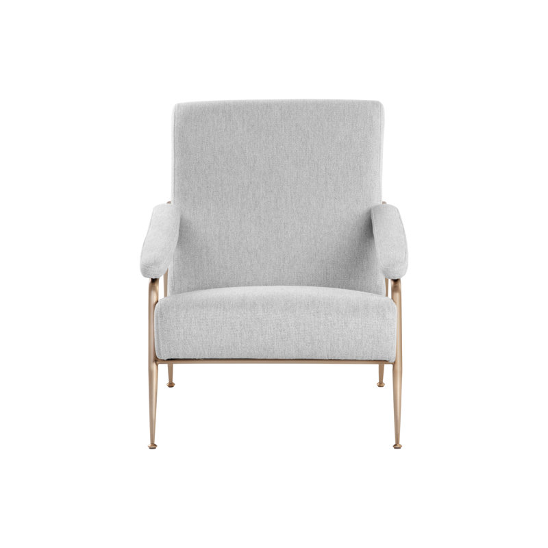 Lounge Chair, Gray Polyester