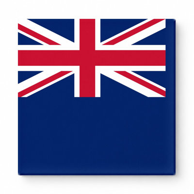 Drapeau de la Nouvelle-Zélande - art mural sur toile bleu marine Southern Cross