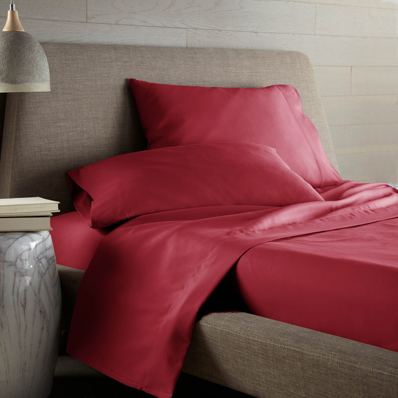 Classic Collection From Southshore Fine Linens Classic Sheet Set, Queen, Chili Pepper