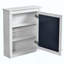 Armoire de rangement de salle de bain murale avec miroir, armoire à pharmacie avec tablette réglable en hauteur, armoire de rangement au-dessus de la toilette-423703885