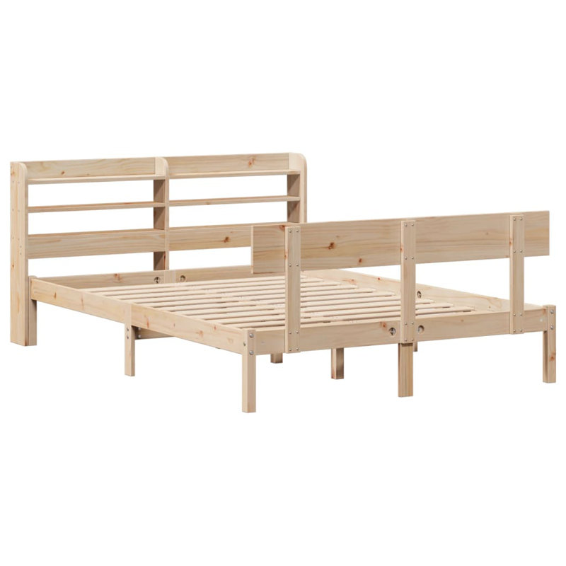 Solid Wood Storage Bed, Kingsize (5')