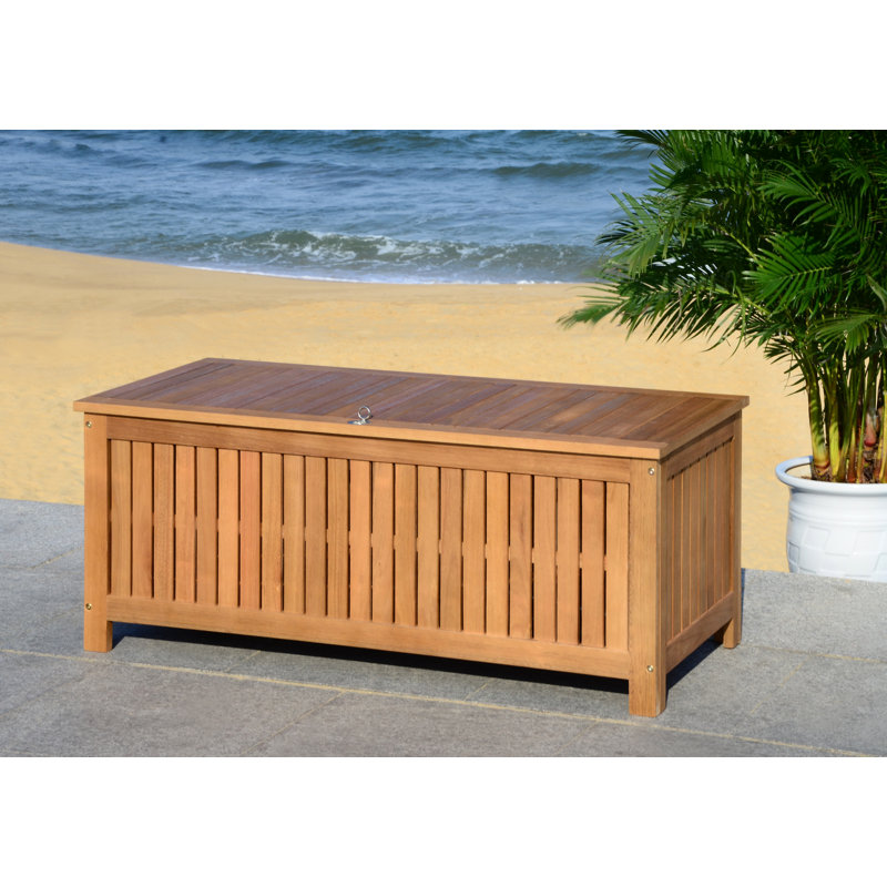 Abri Solid Eucalyptus Wood Deck Box
