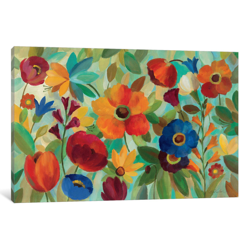 " Summer Floral ", Canvas, 26" H x 40" W x 1.5" D