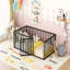 Structure de lit robuste en métal avec clôture et porte, polyvalente et durable pour les chambres modernes-1770603286-1770603287