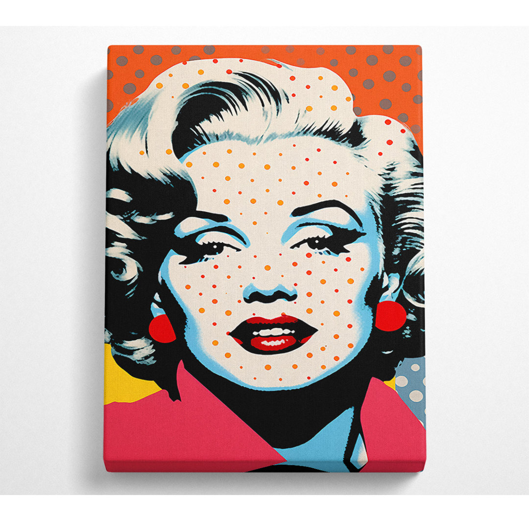 Marilyn Monroe Spots Popart - Leinwanddrucke auf Wrapped Canvas