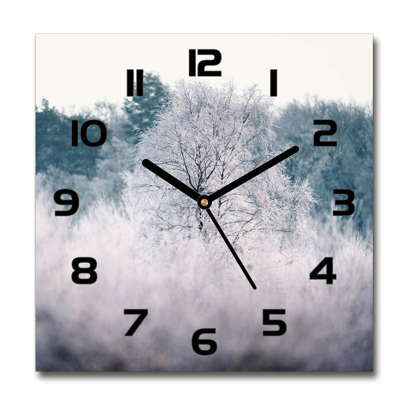 Ji Glass Wall Clock, Black